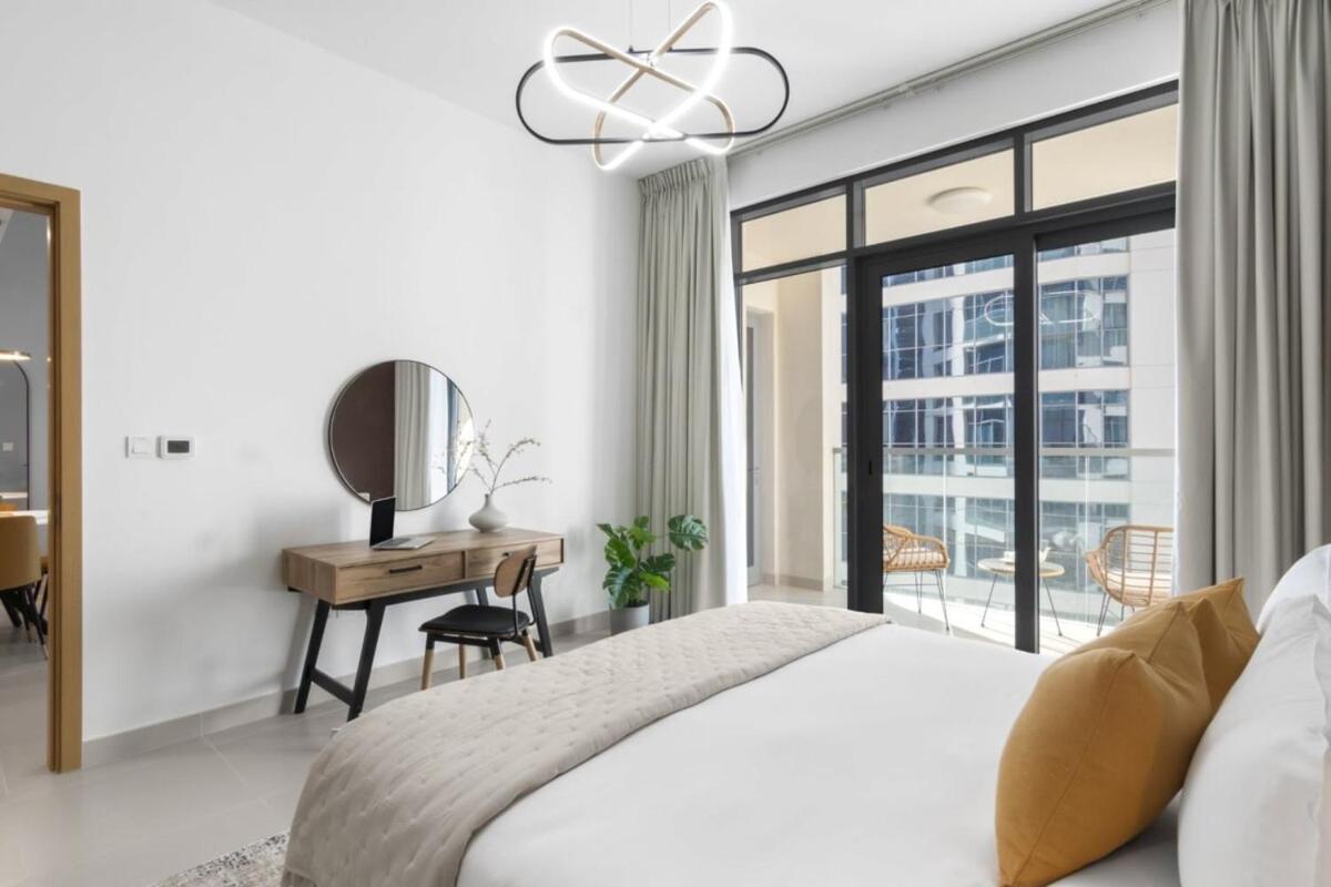 Apartament Silkhaus Design 1Bdr With Burj Khalifa View In New Tower Dubaj Zewnętrze zdjęcie